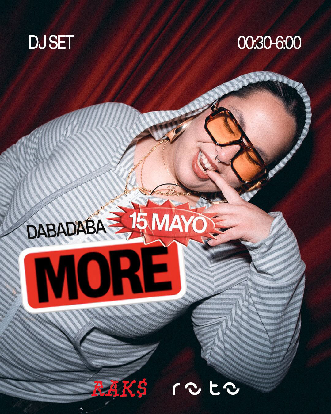 Pieza individual Artista 4 — evento X ROTO RAKS Club