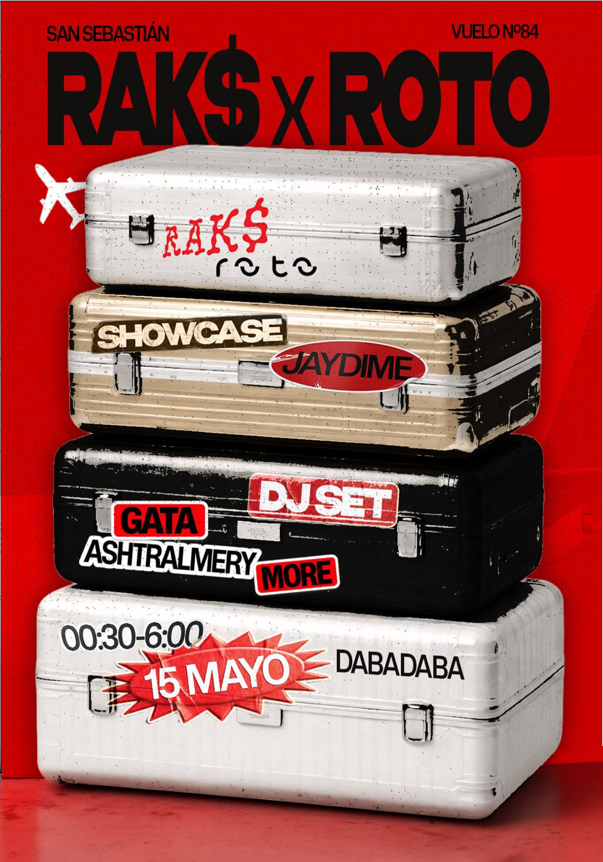 Proyecto RAKS Club — diseño de identidad visual y cartelería