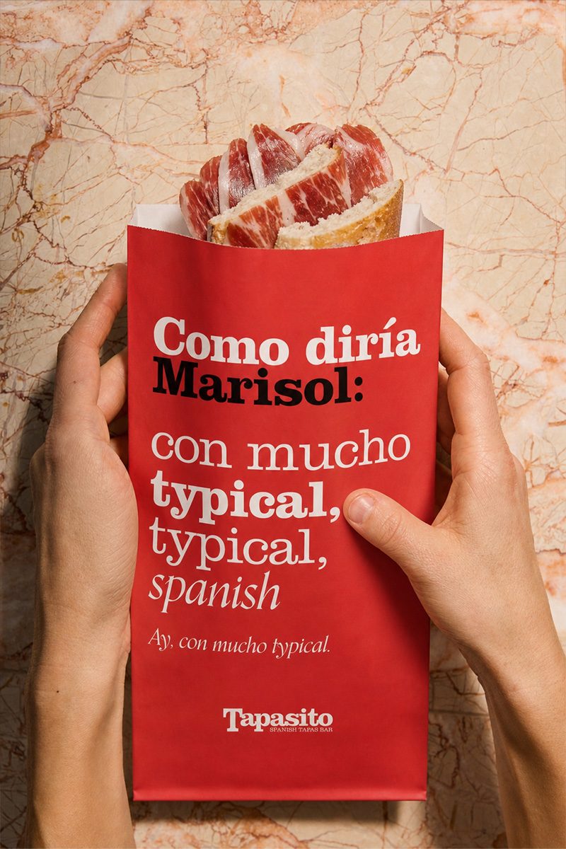 Identidad visual Tapasito — aplicación de marca 6